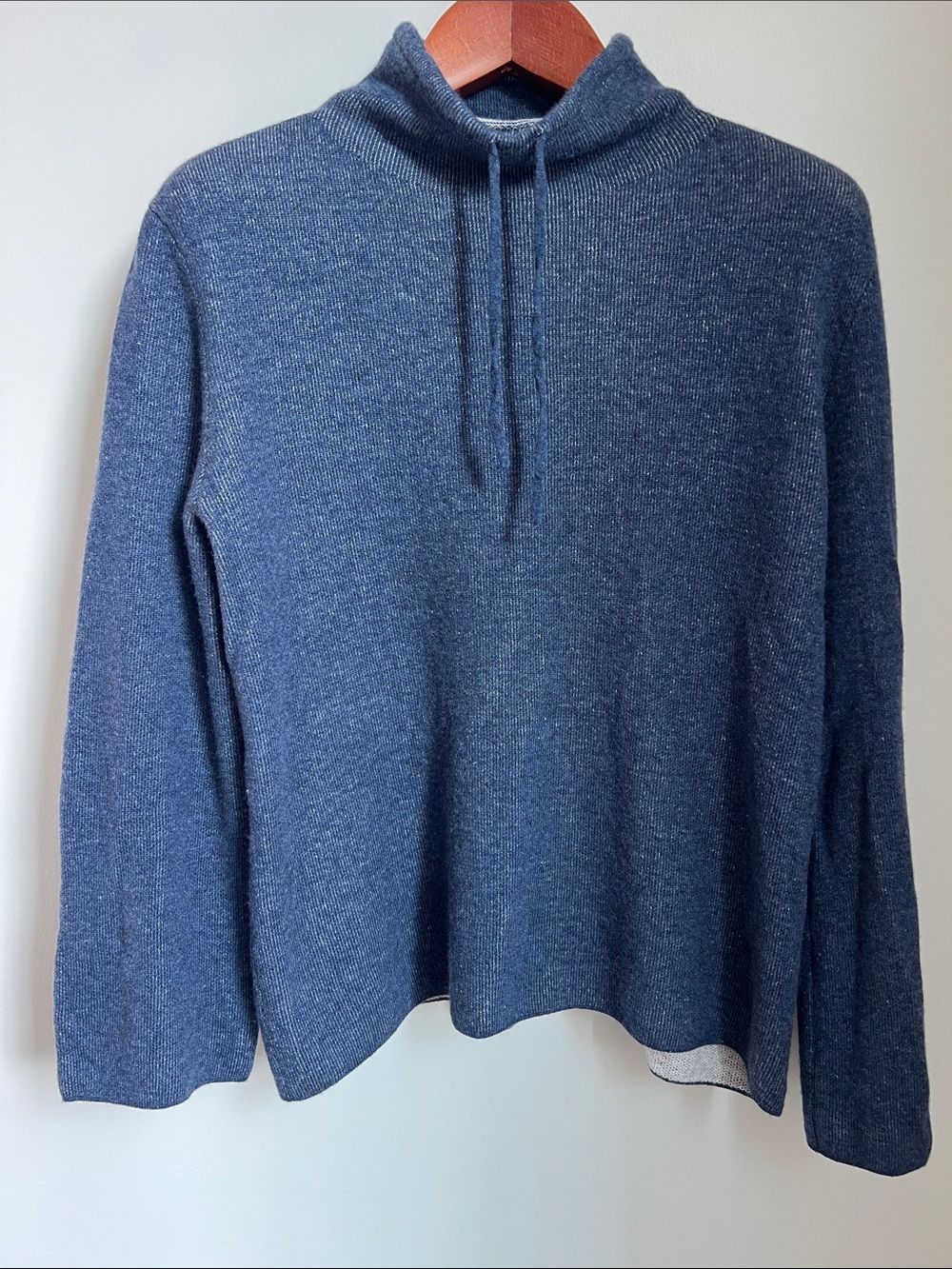 Vince | Wool Cashmere Blue Heathered Crewneck Pullover Sweater #V576878158 Sz M